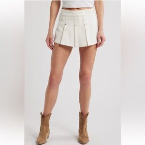 PTCL Amelia Pleated Stretch Twill Skort